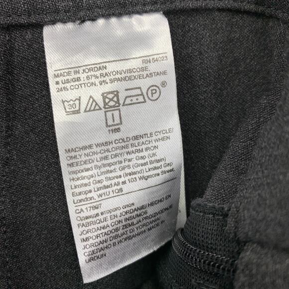 SOLD Banana Republic Legging Pants Bi Stretch Womens Size 8 Dark Gray Side Zip - Picture 8 of 8